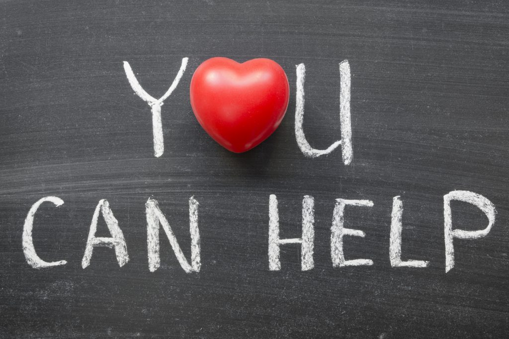 you can help