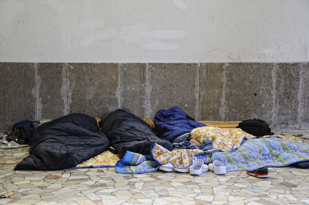 Man,Who,Sleeping,In,Outdoors